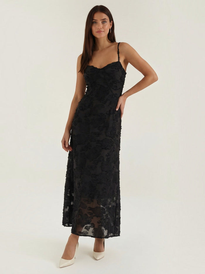 Arabelle Robe Longue Jacquard