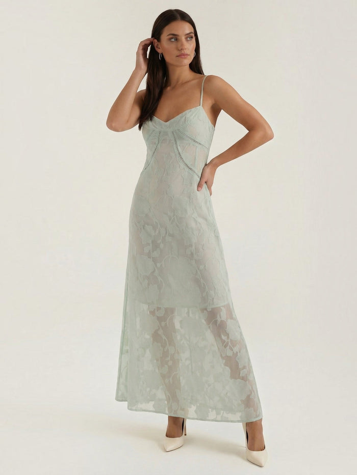 Arabelle Robe Longue Jacquard