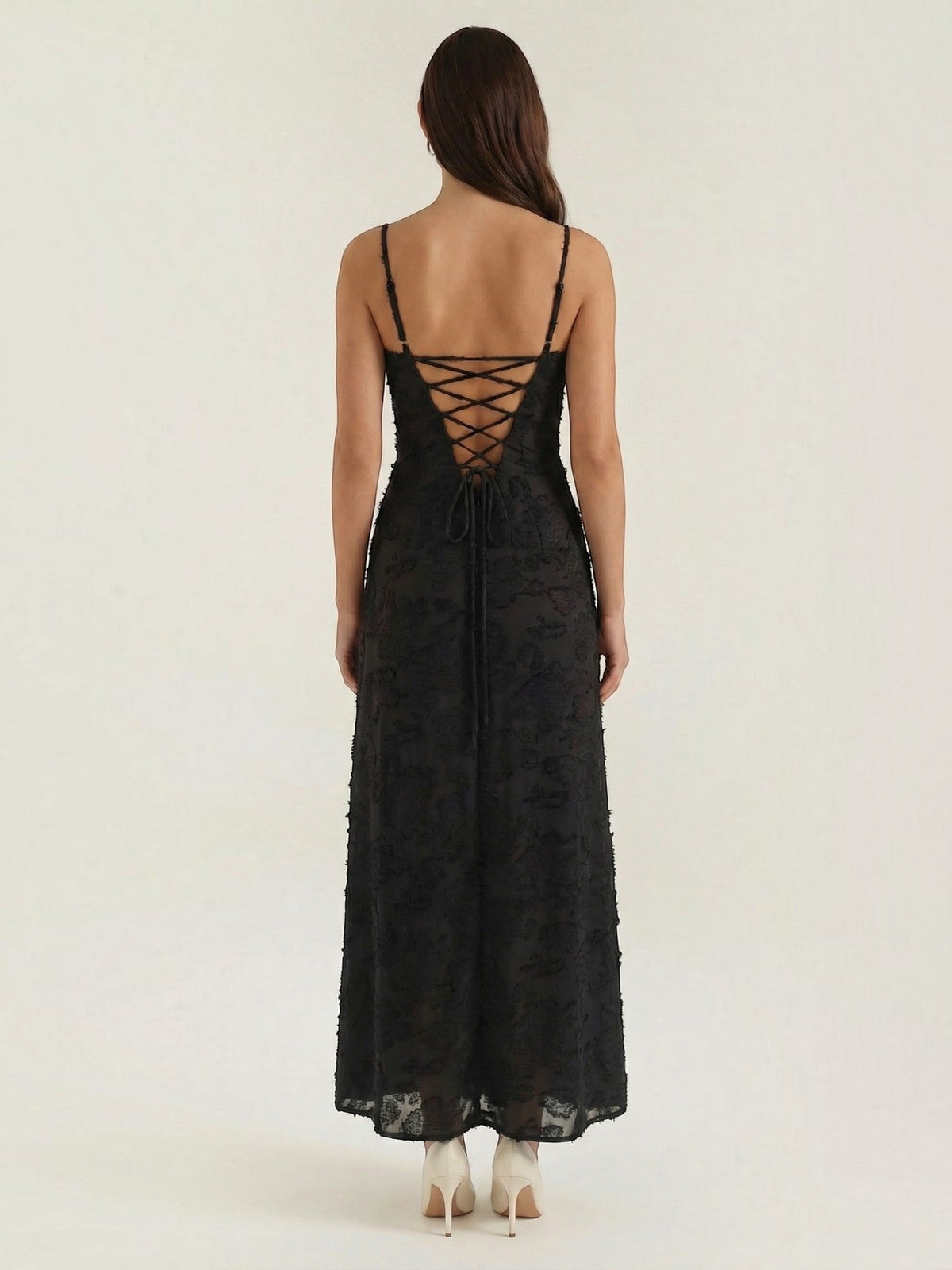 Arabelle Robe Longue Jacquard