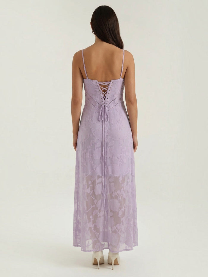 Arabelle Robe Longue Jacquard