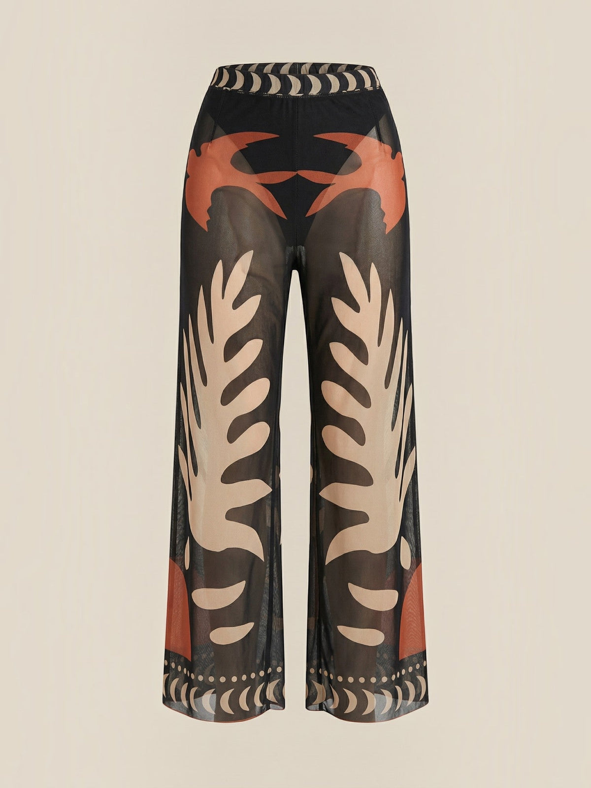 Beth Pantalon En Tulle Imprimé Tropical