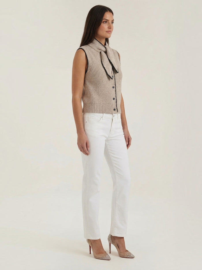 Blair Gilet En Maille À Col Nœud