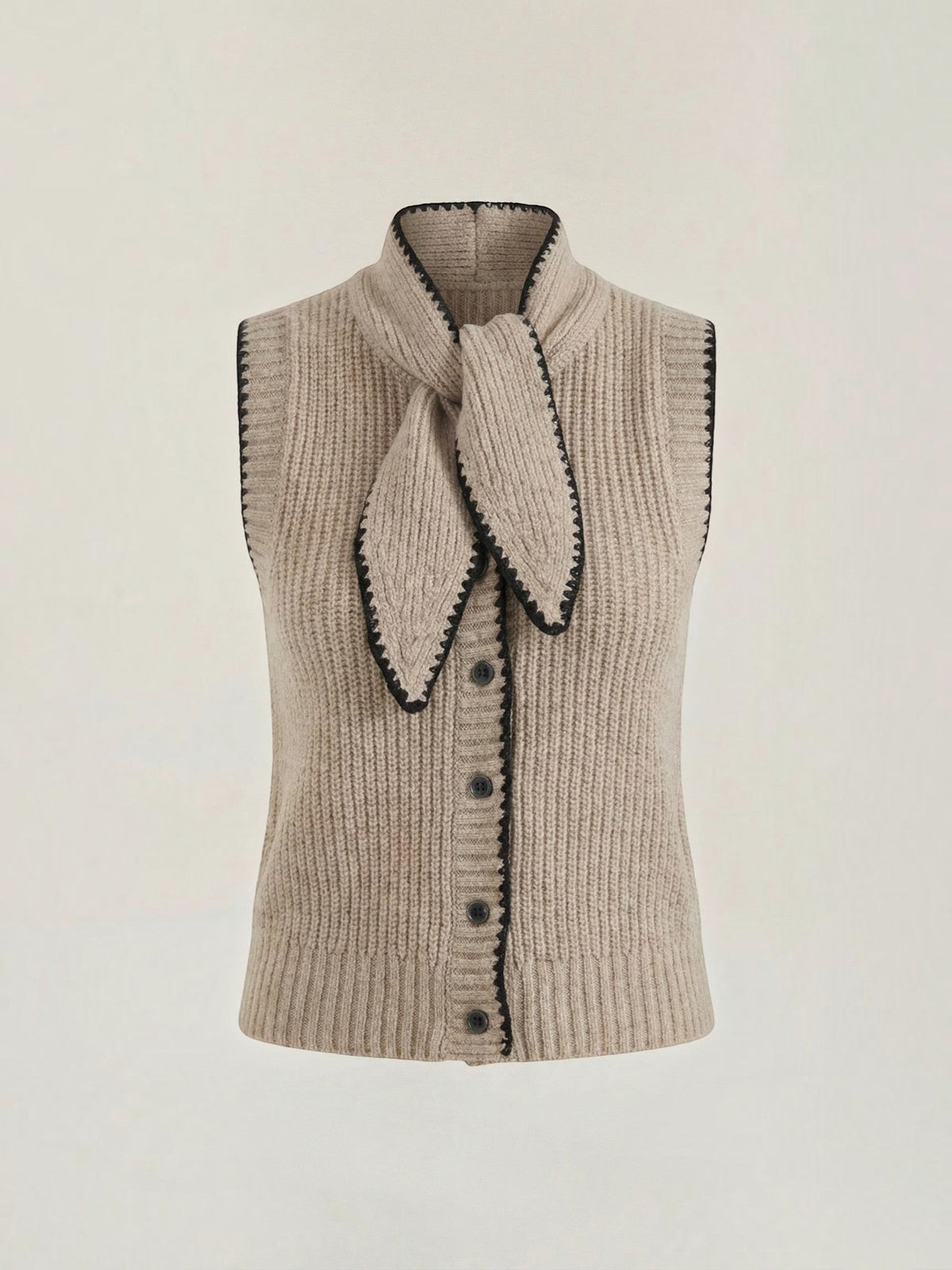 Blair Gilet En Maille À Col Nœud