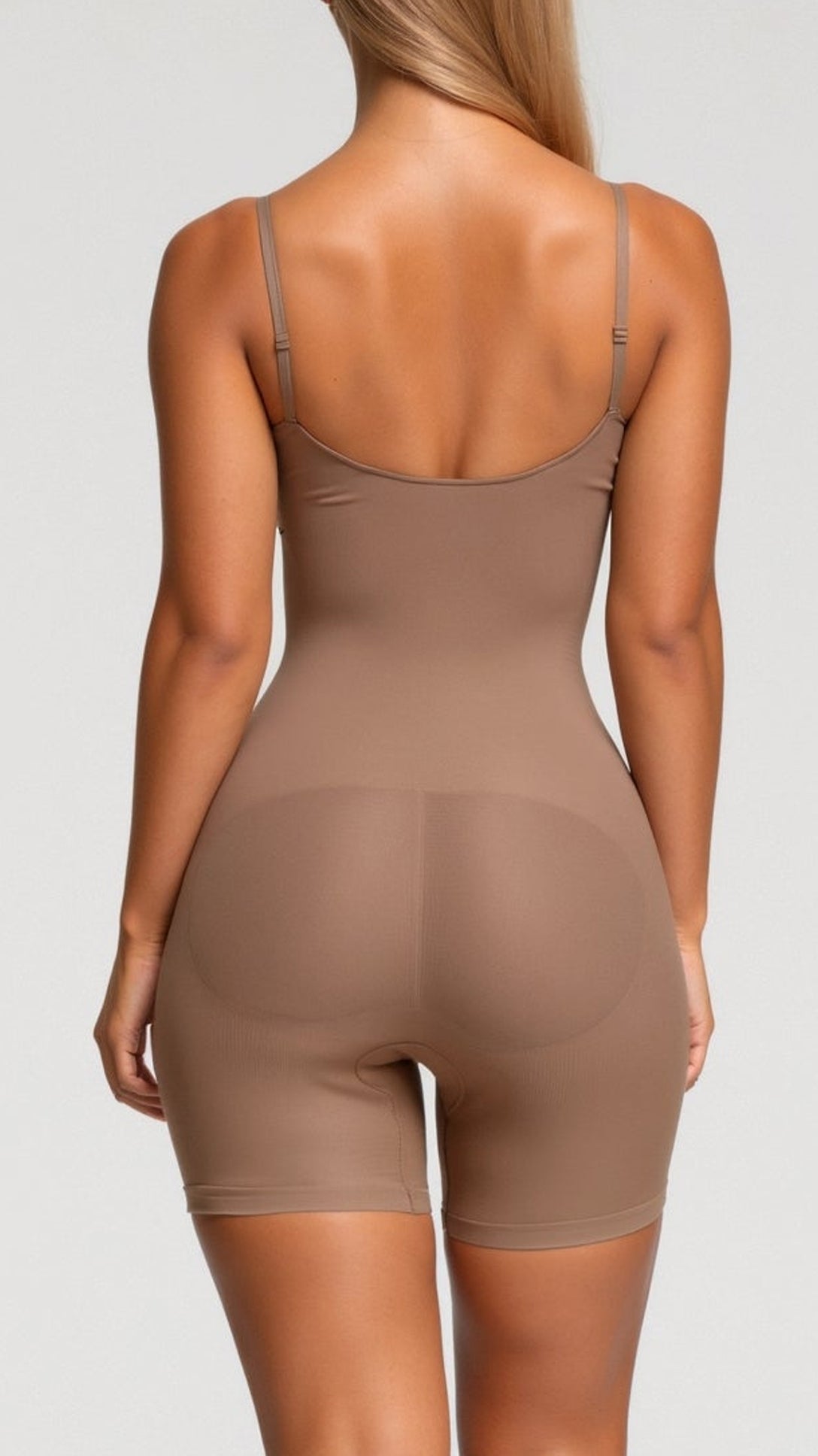 Body gainant mi-cuisse sans couture