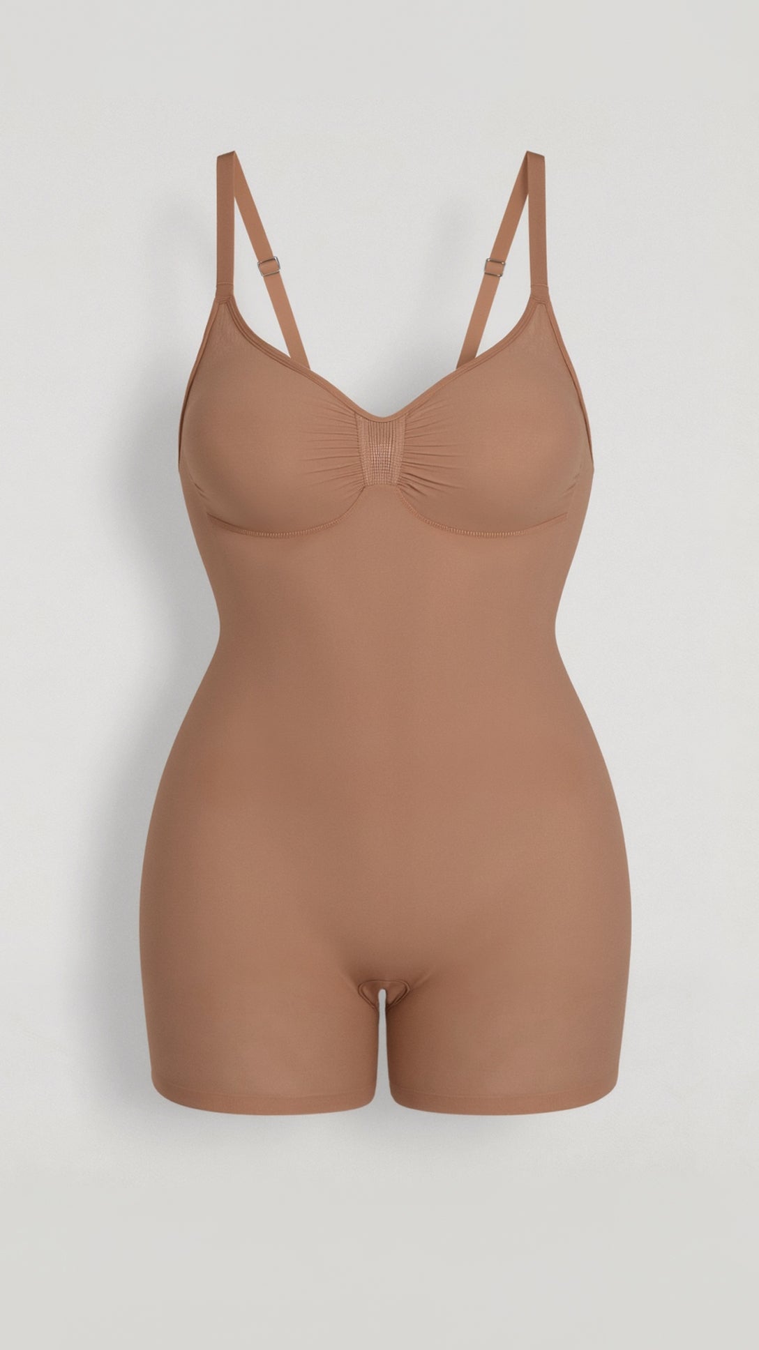 Body gainant mi-cuisse sans couture