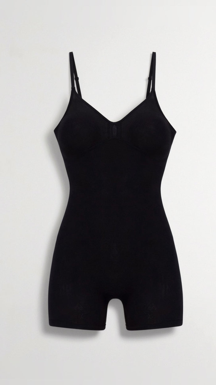 Body gainant mi-cuisse sans couture