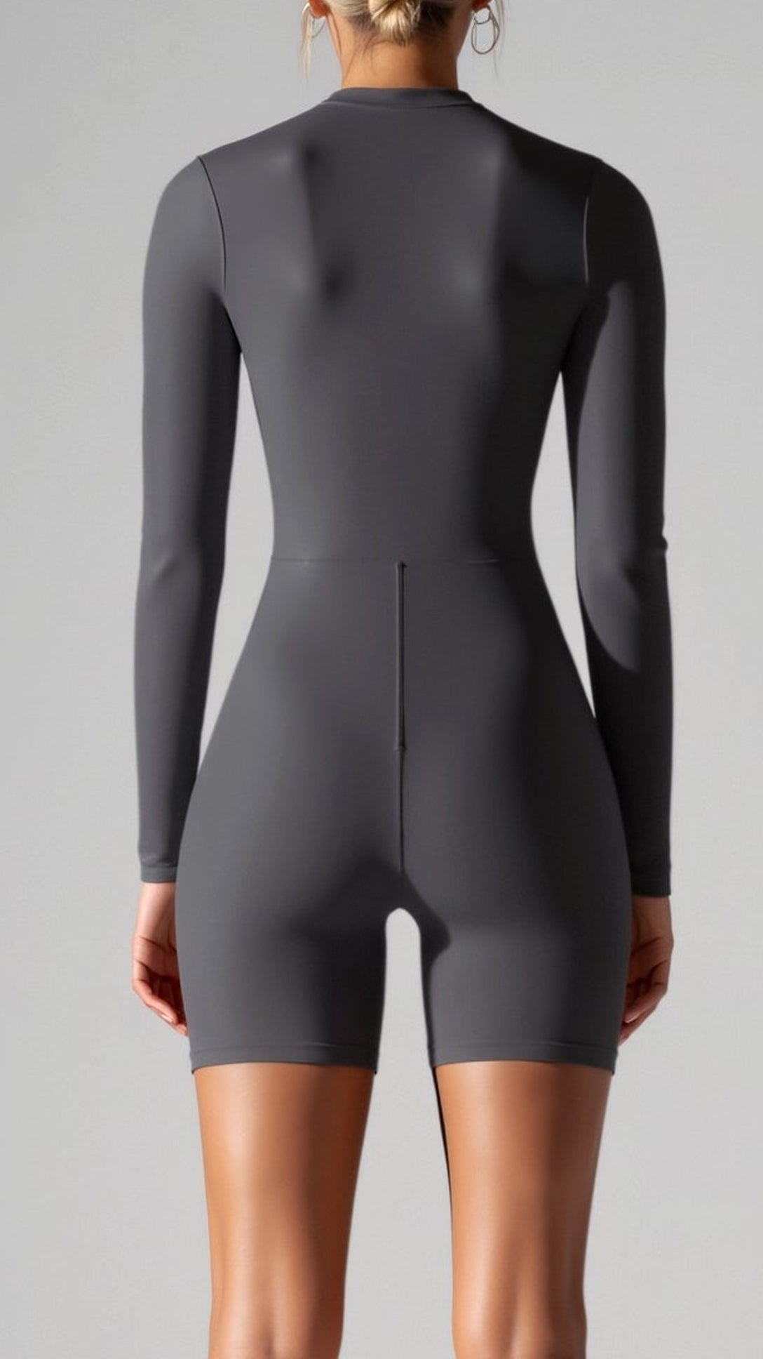 Body manches longues sans coutures mi-cuisse