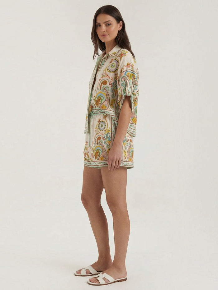 Brenda Ensemble Blouse Oversize Et Short