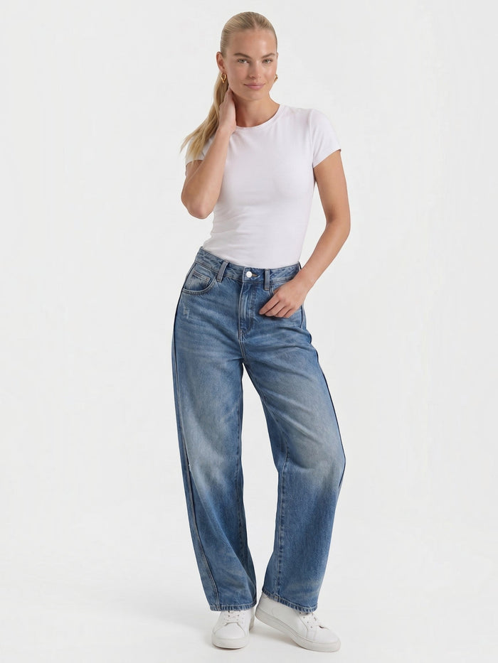 Bridget Jean Baggy Taille Haute