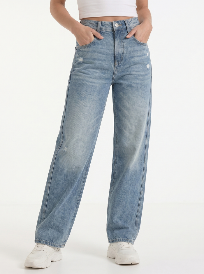 Bridget Jean Baggy Taille Haute