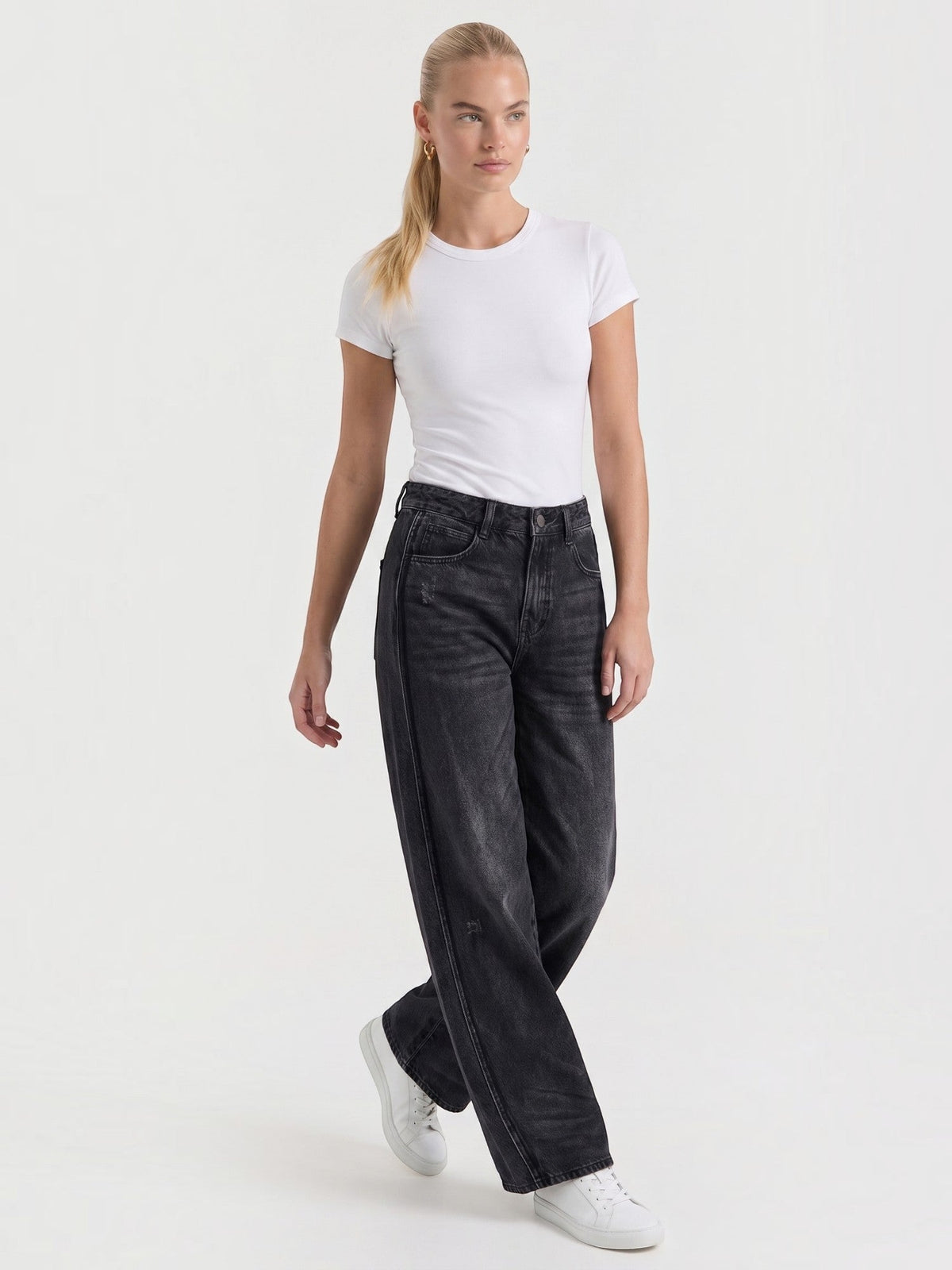 Bridget Jean Baggy Taille Haute