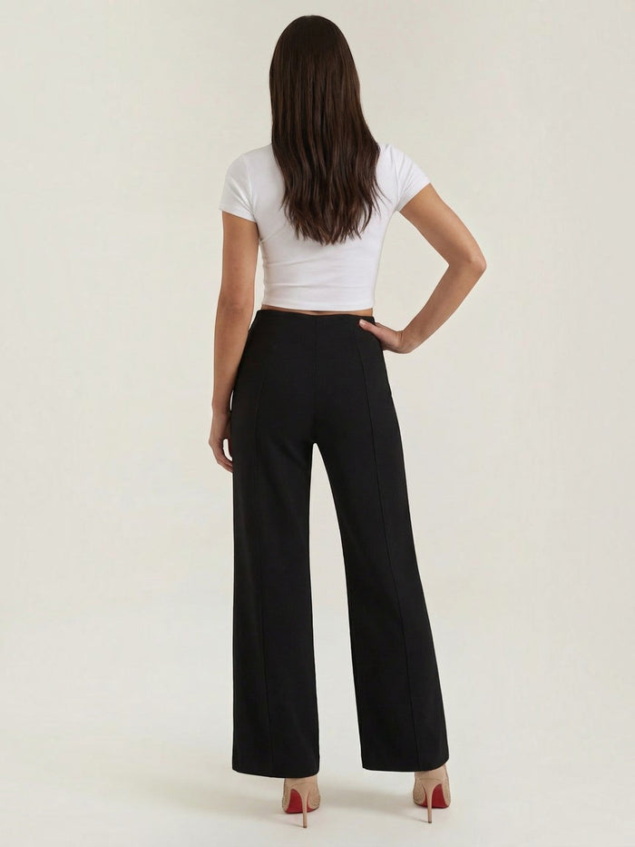 Brooke Pantalon Large À Taille Très Haute