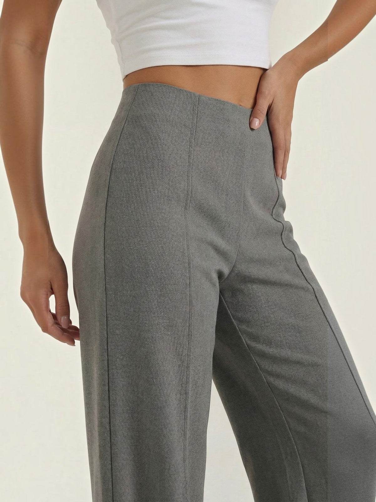 Brooke Pantalon Large À Taille Très Haute