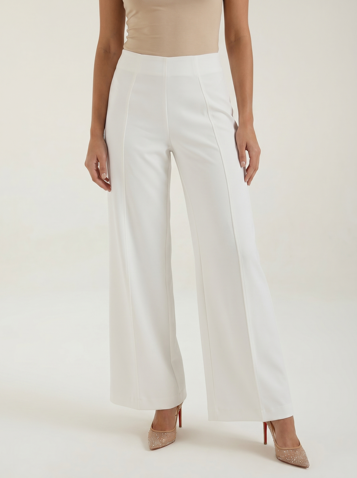 Brooke Pantalon Large À Taille Très Haute