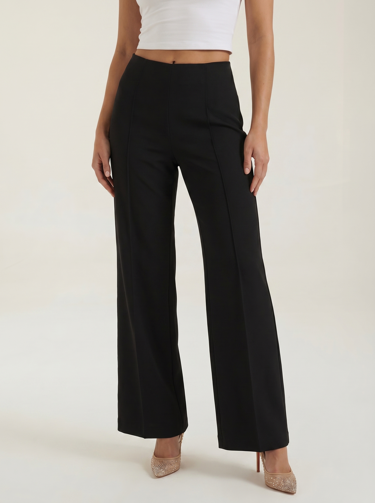 Brooke Pantalon Large À Taille Très Haute