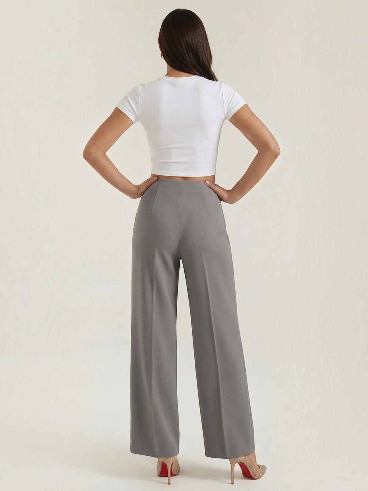 Brooke Pantalon Large À Taille Très Haute