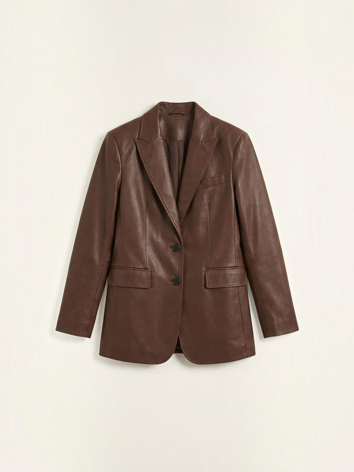 Catherine Blazer Oversize Effet Cuir