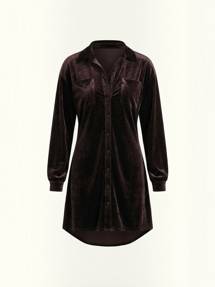 Cecilia Robe-Chemise Courte