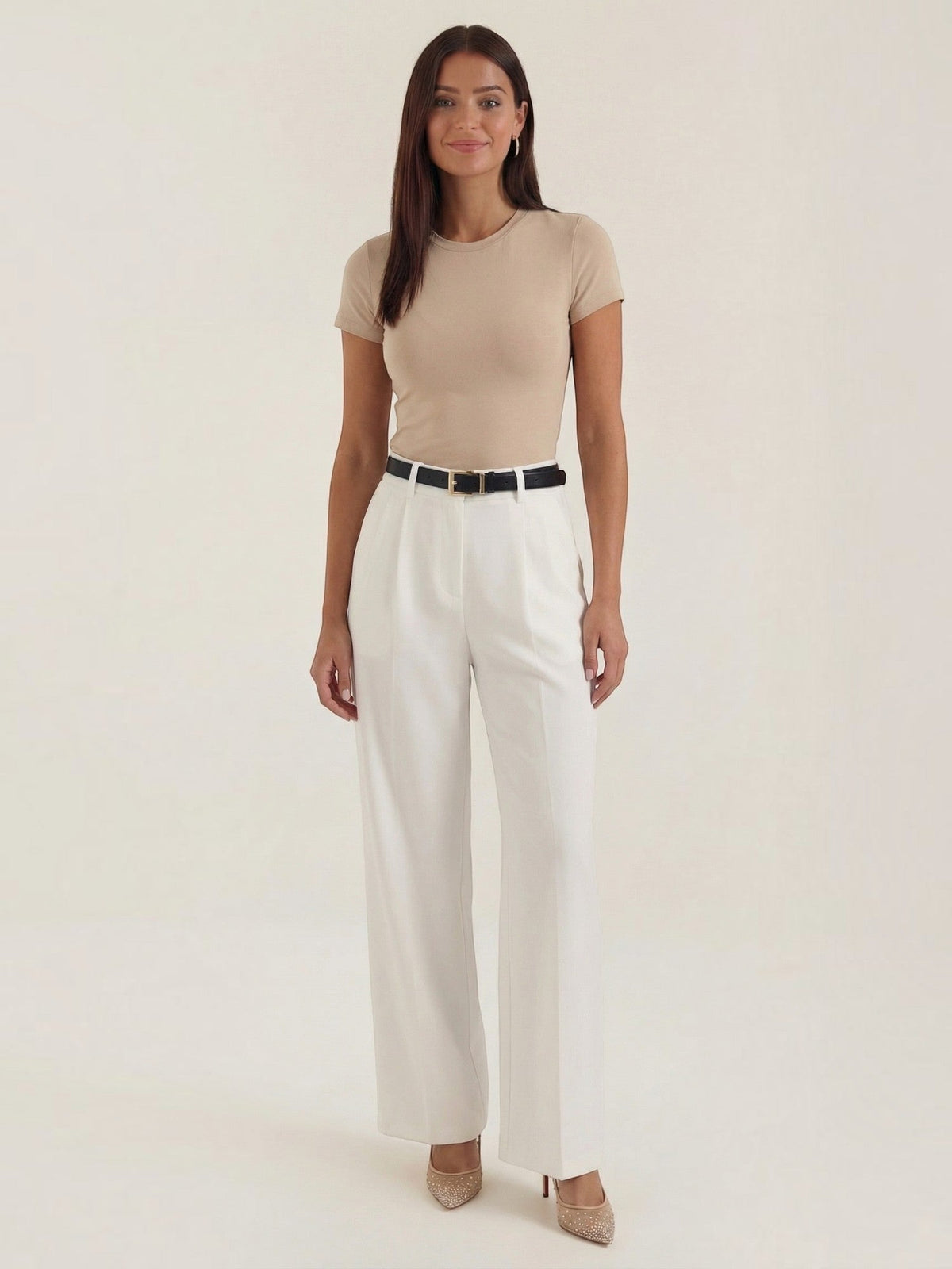 Claire Pantalon Tailleur Taille Haute