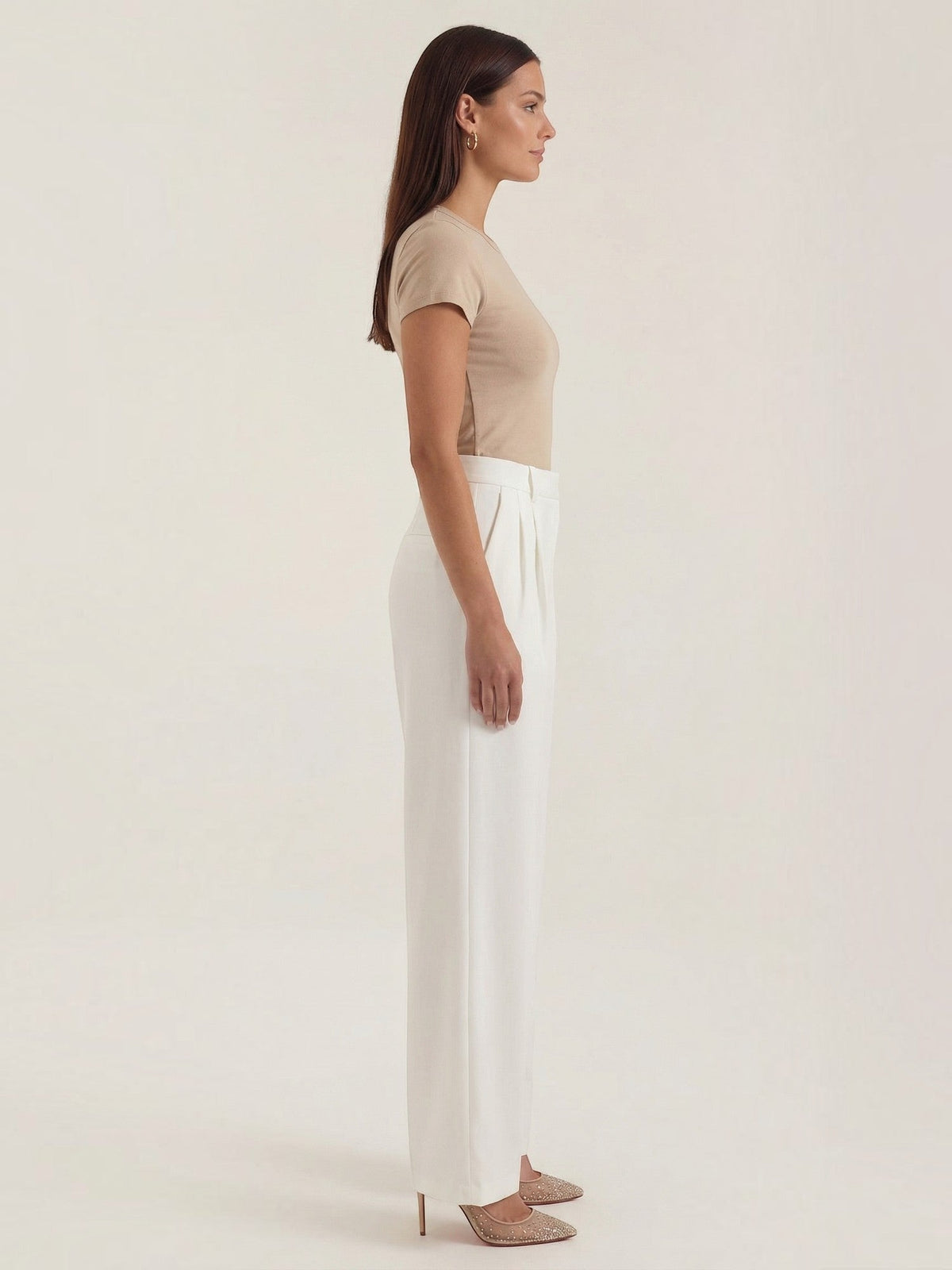 Claire Pantalon Tailleur Taille Haute