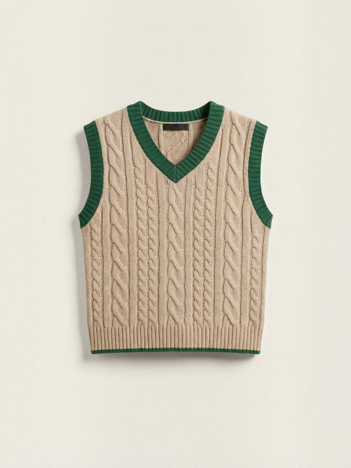 Clara Gilet Tricot À Motif Torsadé Classique