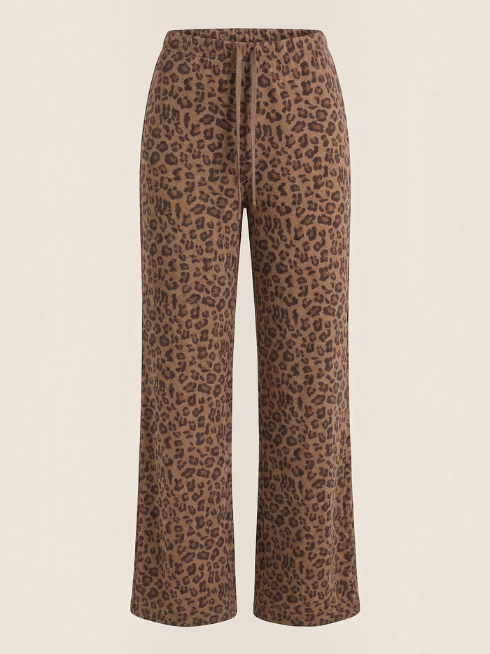 Cleo Pantalon Imprimé Léopard