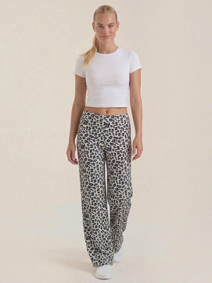 Cleo Pantalon Imprimé Léopard