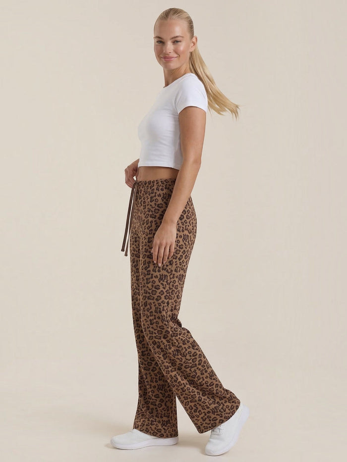 Cleo Pantalon Imprimé Léopard