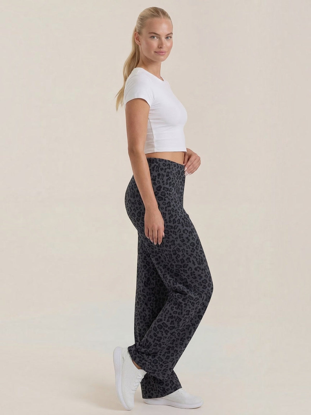 Cleo Pantalon Imprimé Léopard