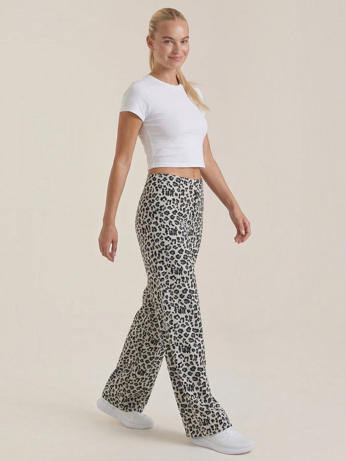 Cleo Pantalon Imprimé Léopard