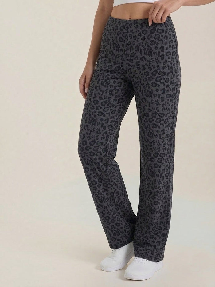 Cleo Pantalon Imprimé Léopard