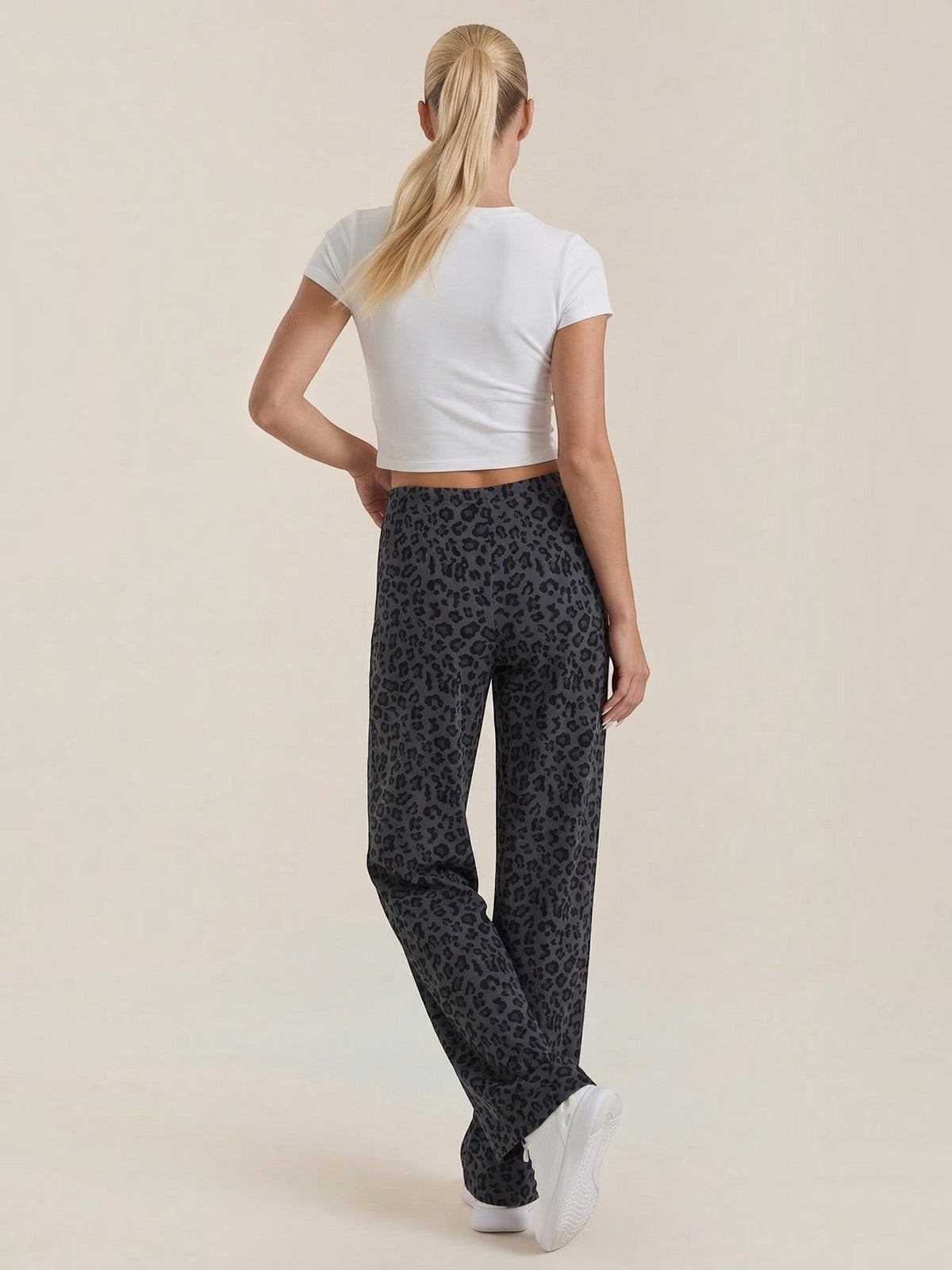 Cleo Pantalon Imprimé Léopard