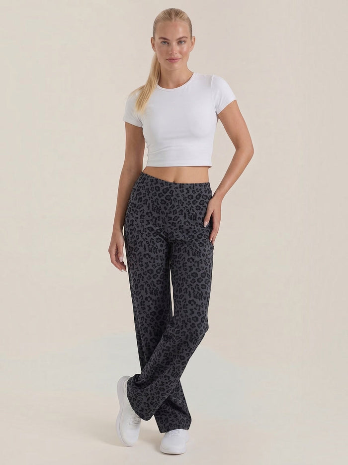 Cleo Pantalon Imprimé Léopard