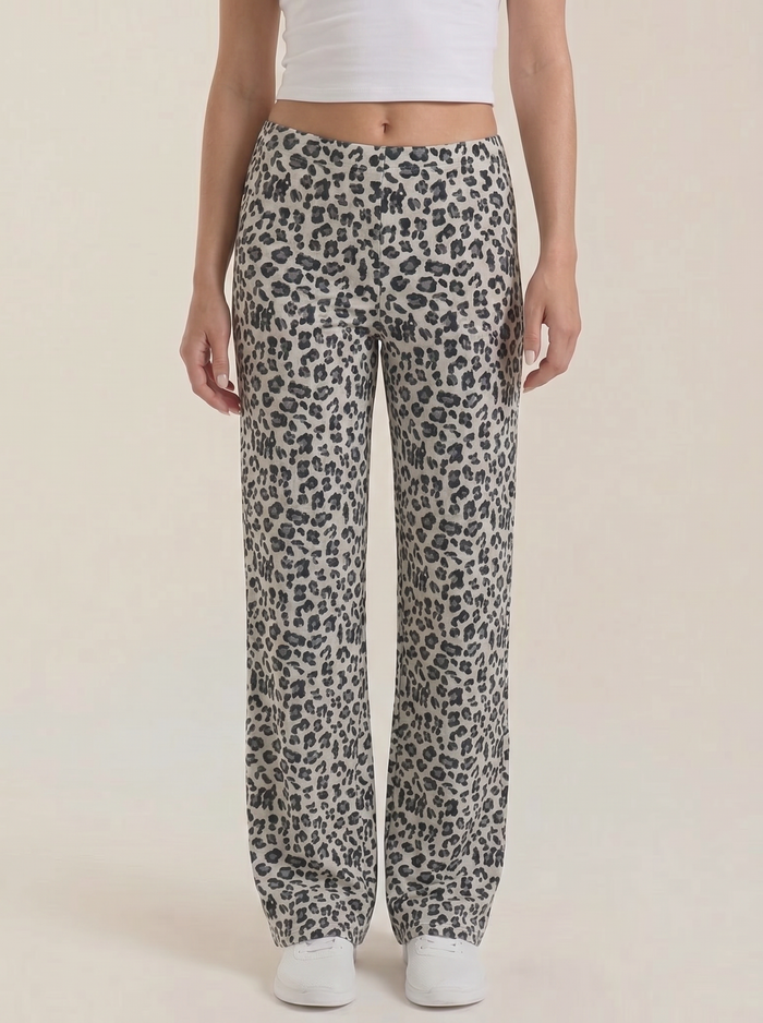 Cleo Pantalon Imprimé Léopard