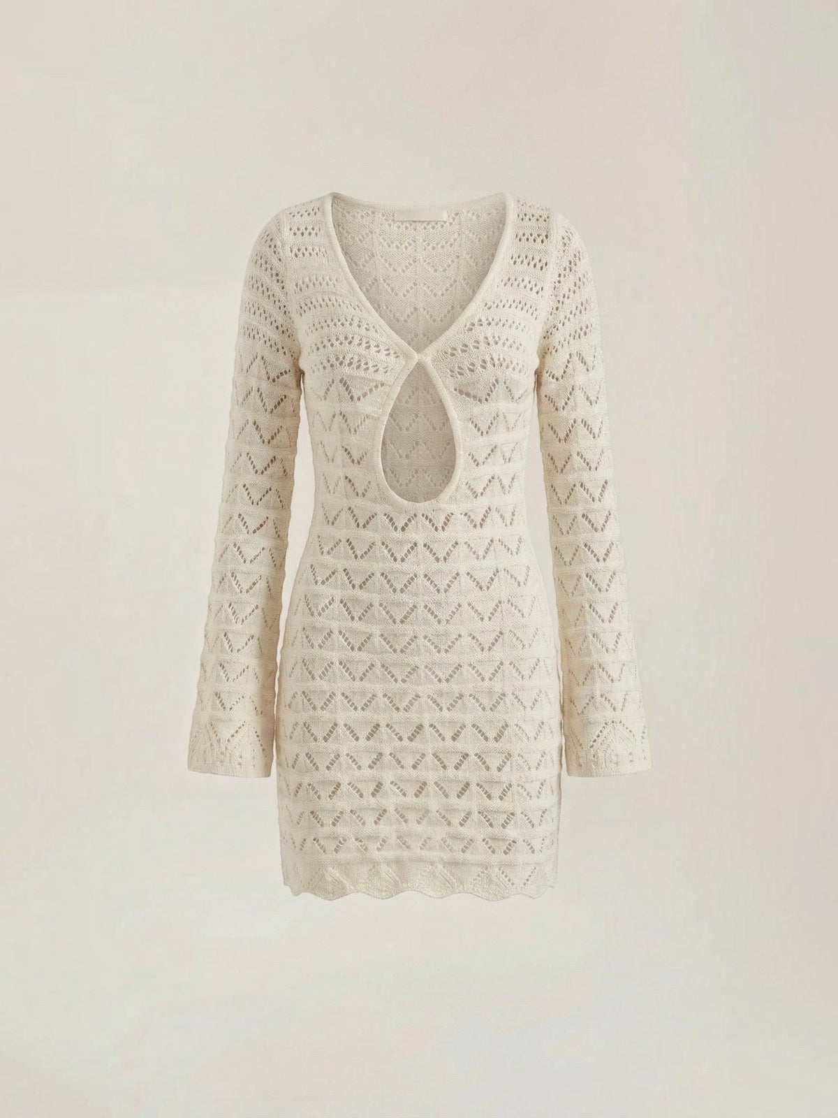 Corinne Robe Courte Effet Crochet