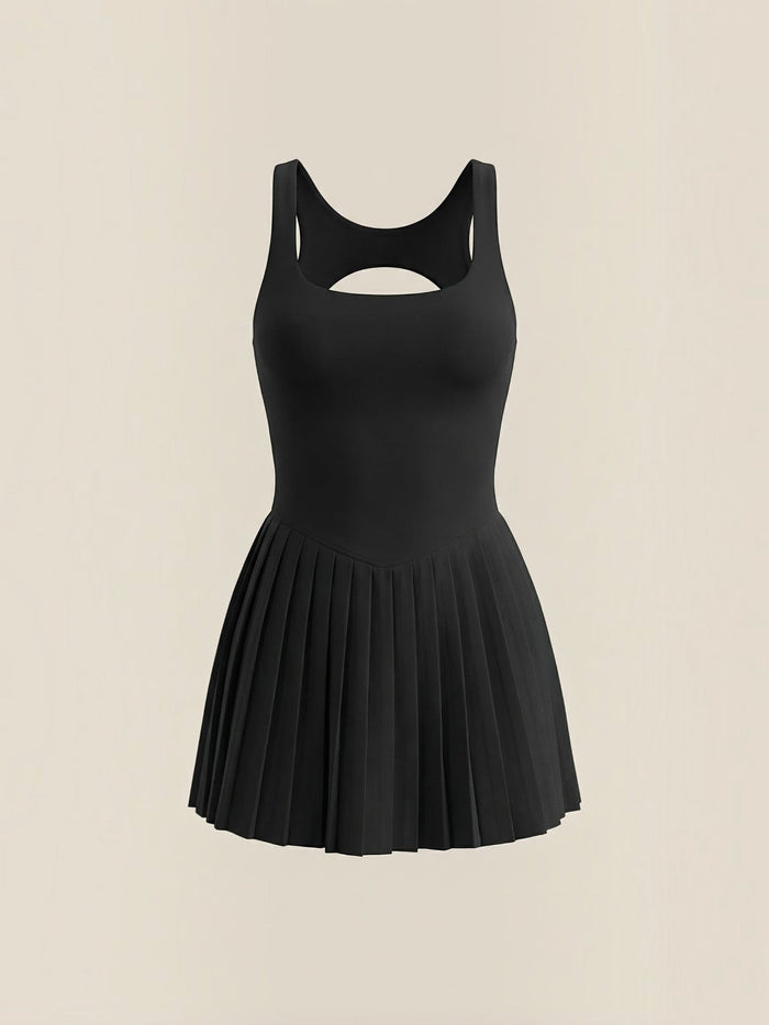 Deirdre Robe Plissée Courte