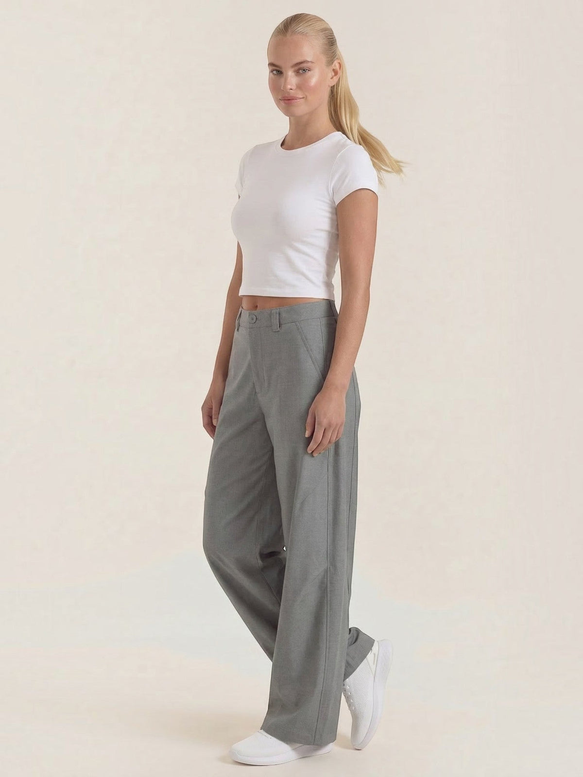 Dina Pantalon À Jambe Extra Large