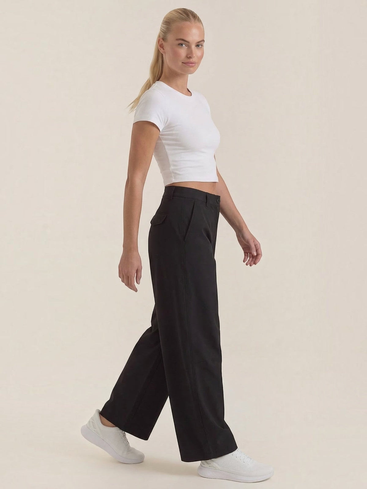 Dina Pantalon À Jambe Extra Large