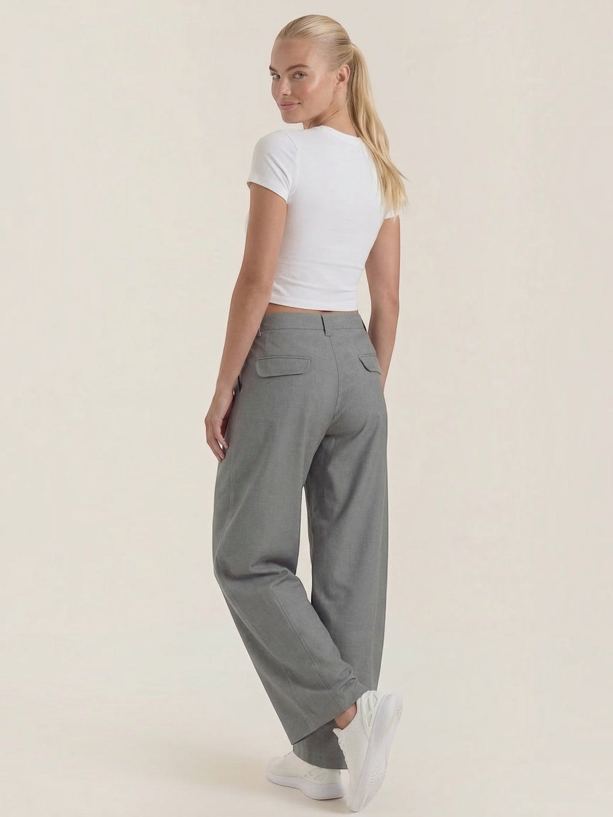 Dina Pantalon À Jambe Extra Large