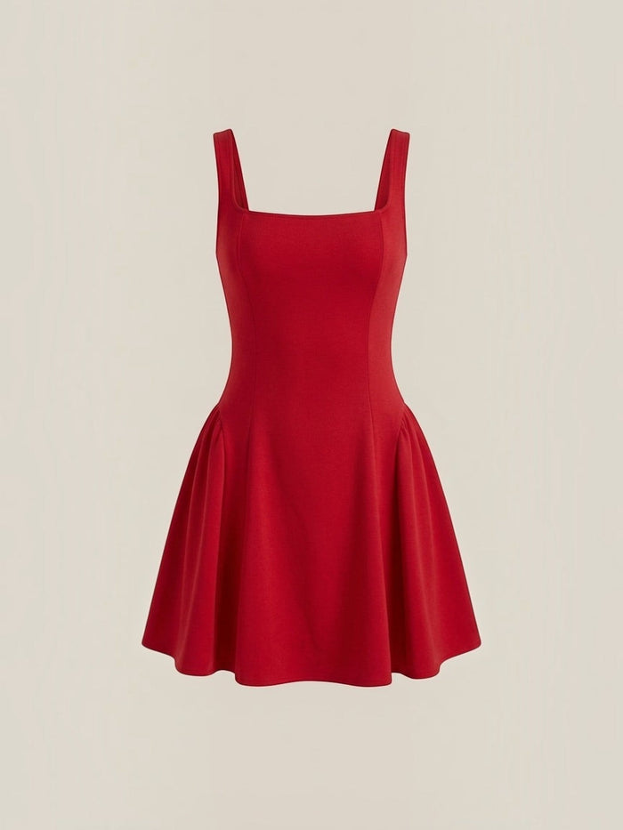 Dixie Robe Courte À Encolure Carrée