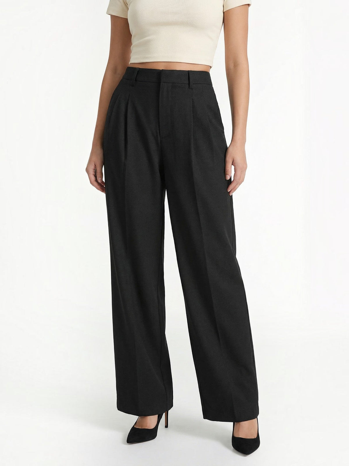 Dorothy Pantalon Large À Taille Haute