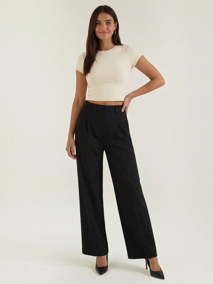 Dorothy Pantalon Large À Taille Haute