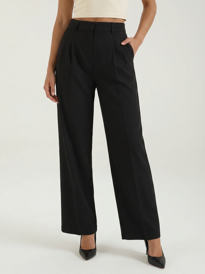 Dorothy Pantalon Large À Taille Haute
