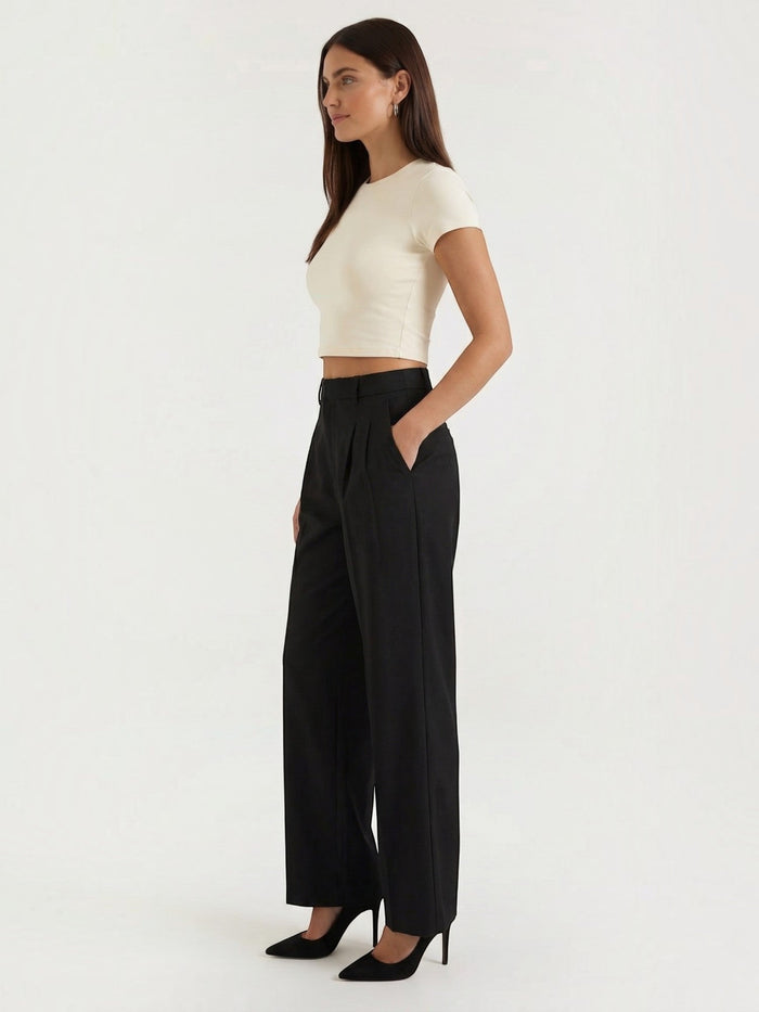 Dorothy Pantalon Large À Taille Haute