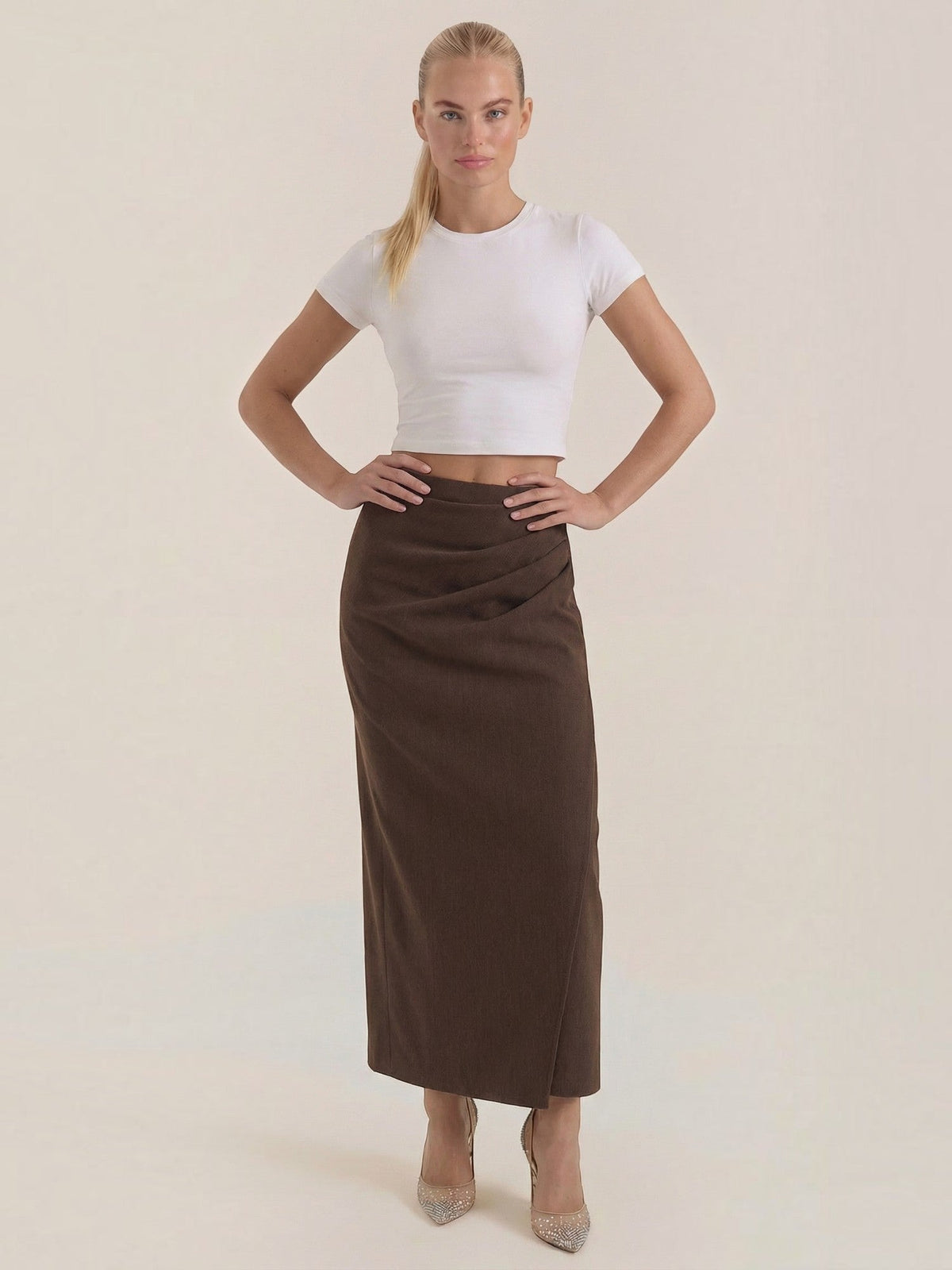 Elsie Jupe Longue Taille Haute