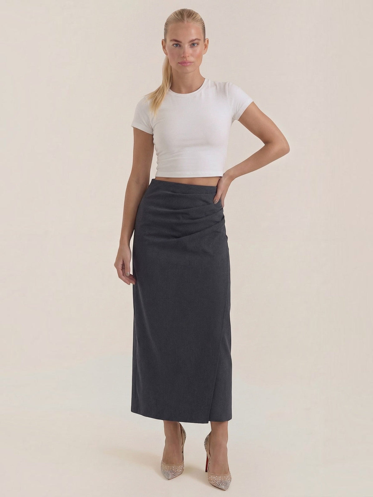 Elsie Jupe Longue Taille Haute