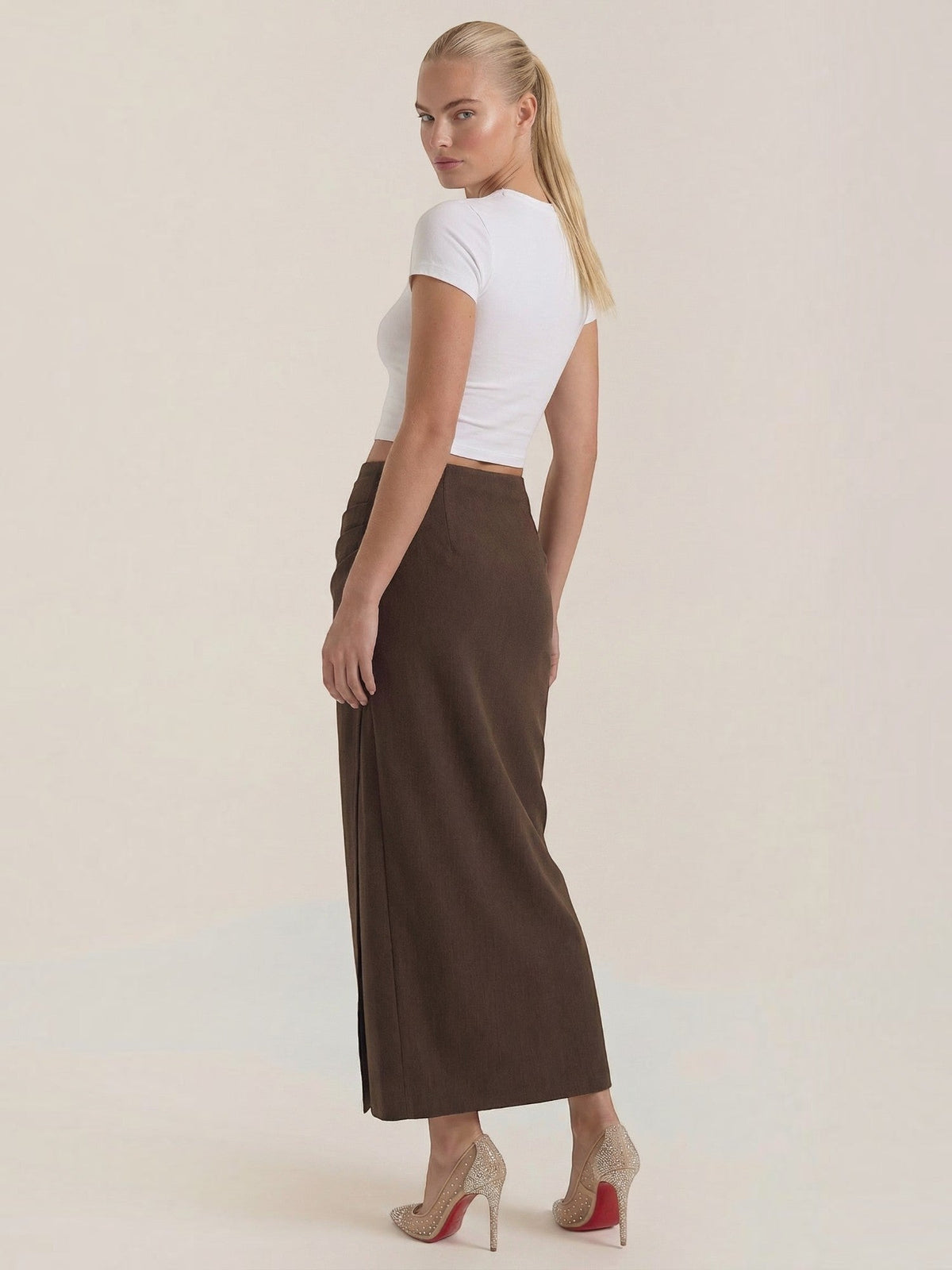 Elsie Jupe Longue Taille Haute