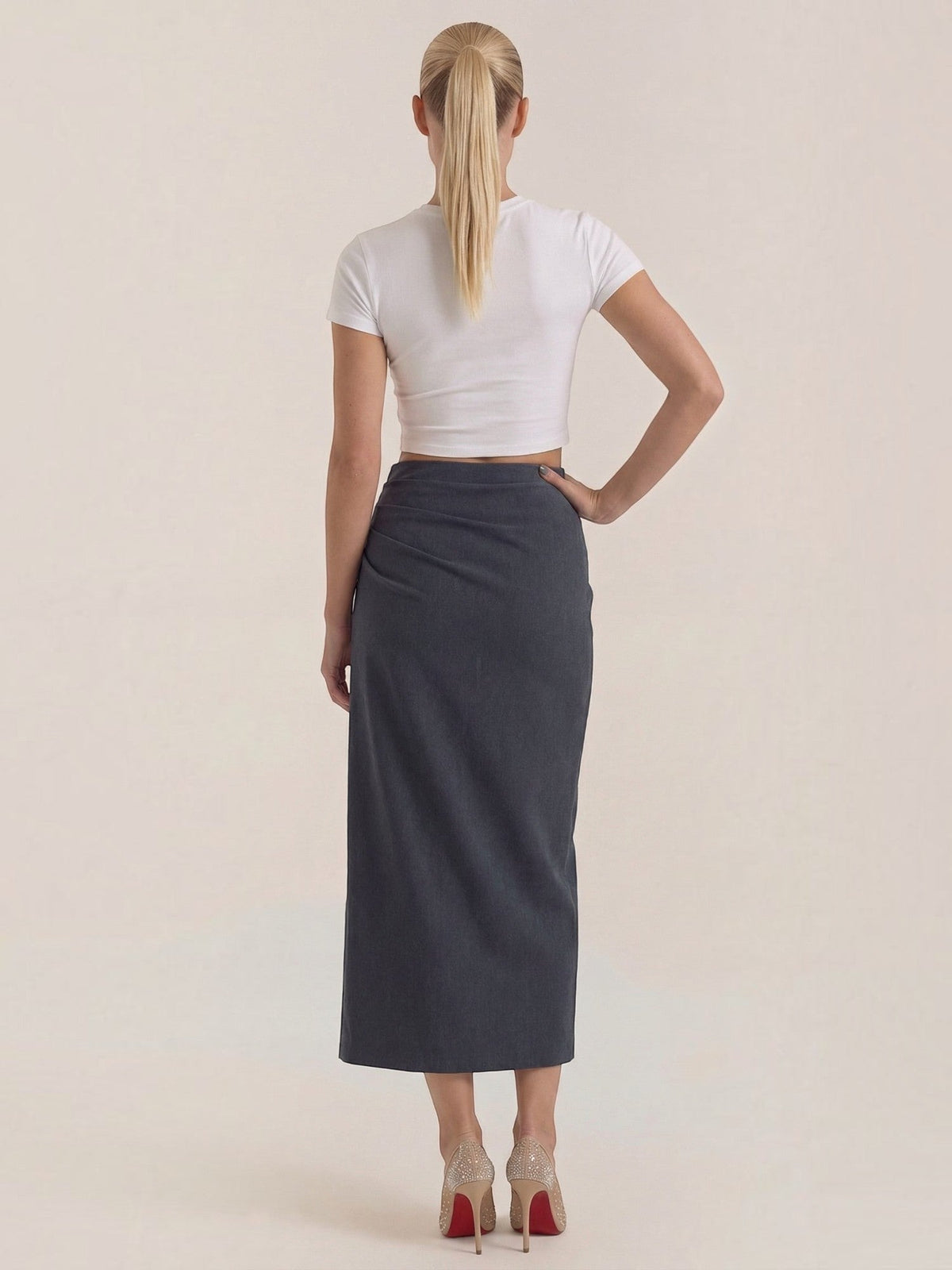 Elsie Jupe Longue Taille Haute