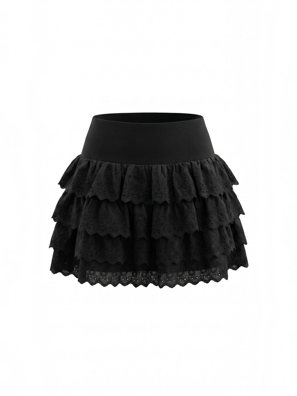 Elyse Jupe Courte Broderie Anglaise