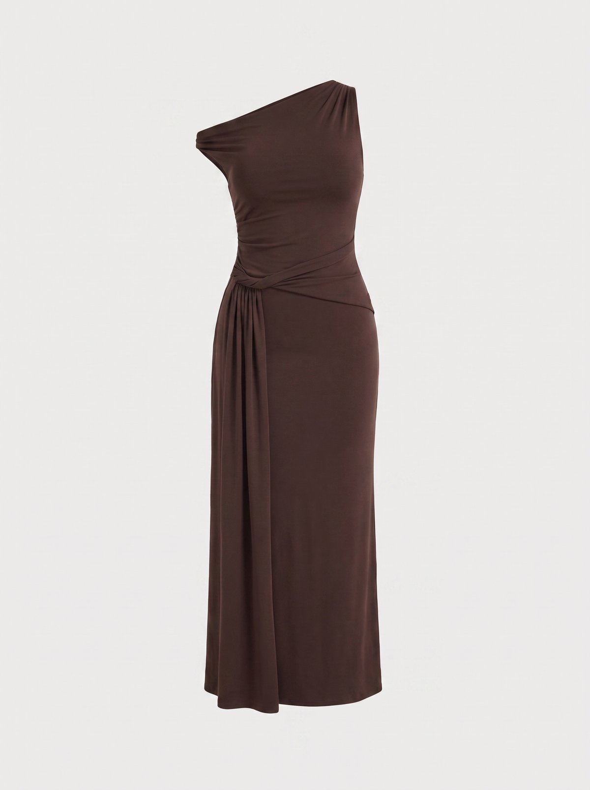 Enid Robe Longue Asymétrique À Épaule Unique